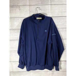 Donald Ross Men's XL Blue Long Sleeve 1/4 Zip Golf Windbreaker